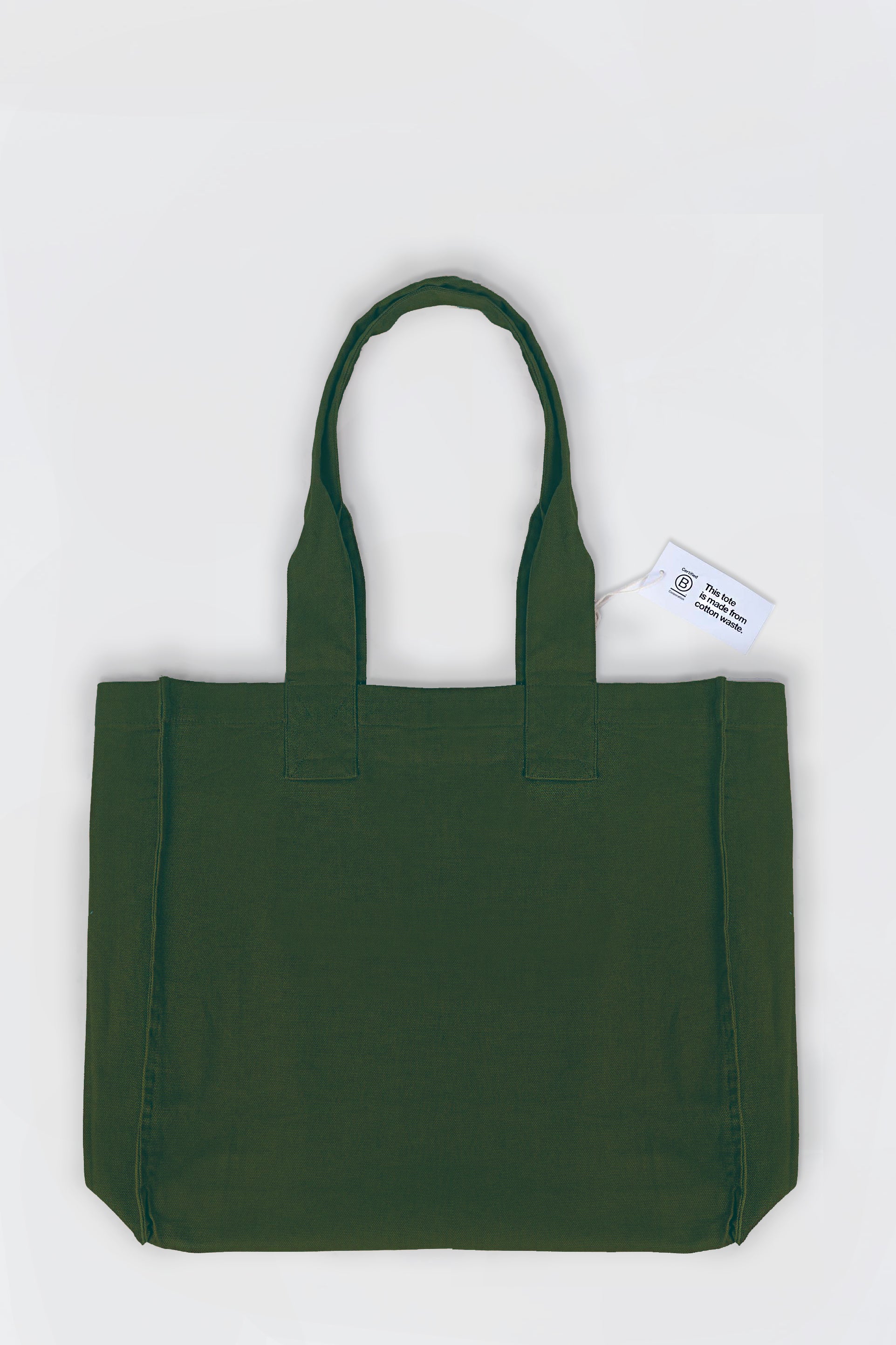 Green 100% Recycled Cotton Mid-Market Tote
