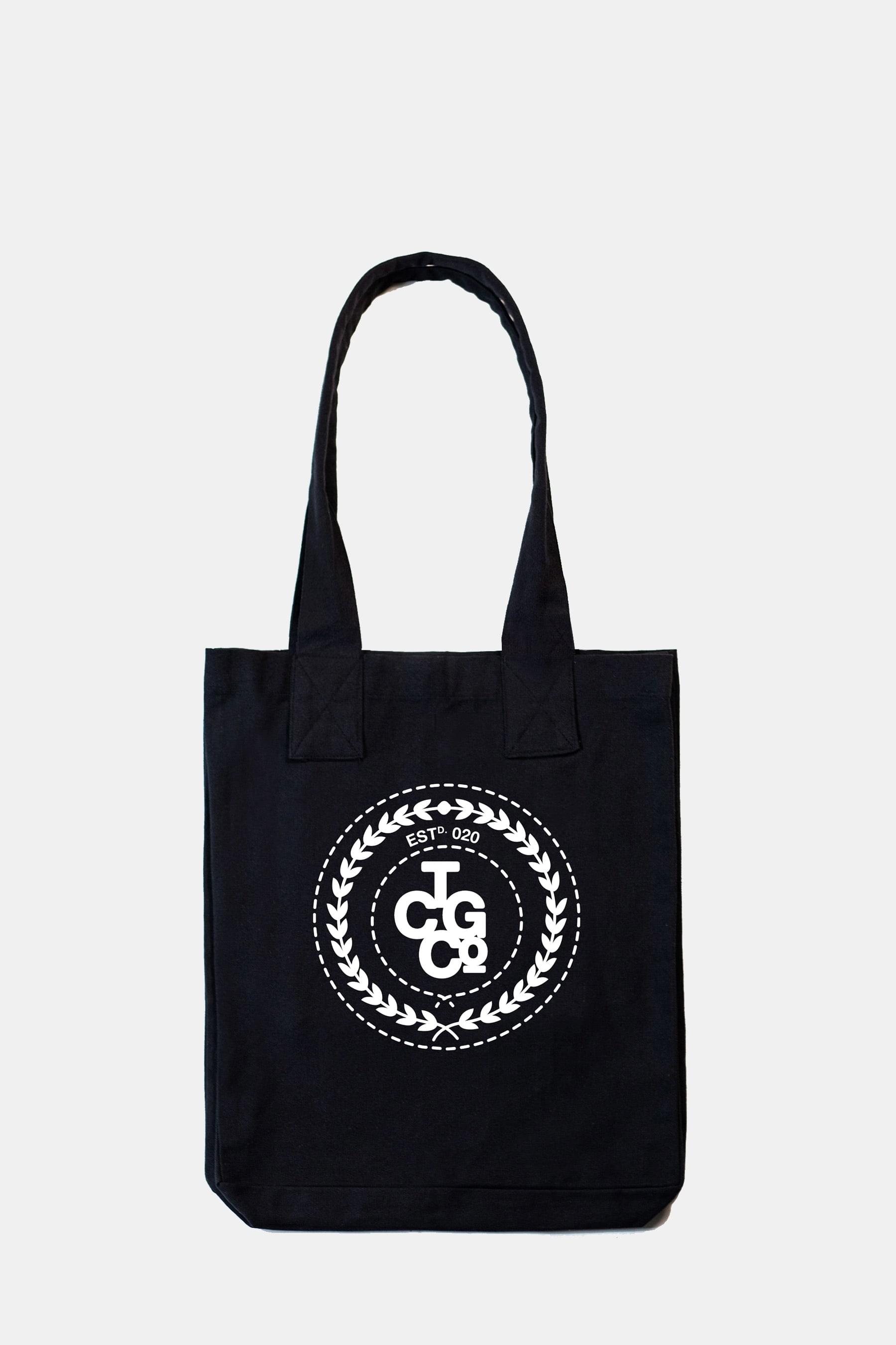 Charcoal 100% Recycled Cotton Everyday Tote - ESTd Logo
