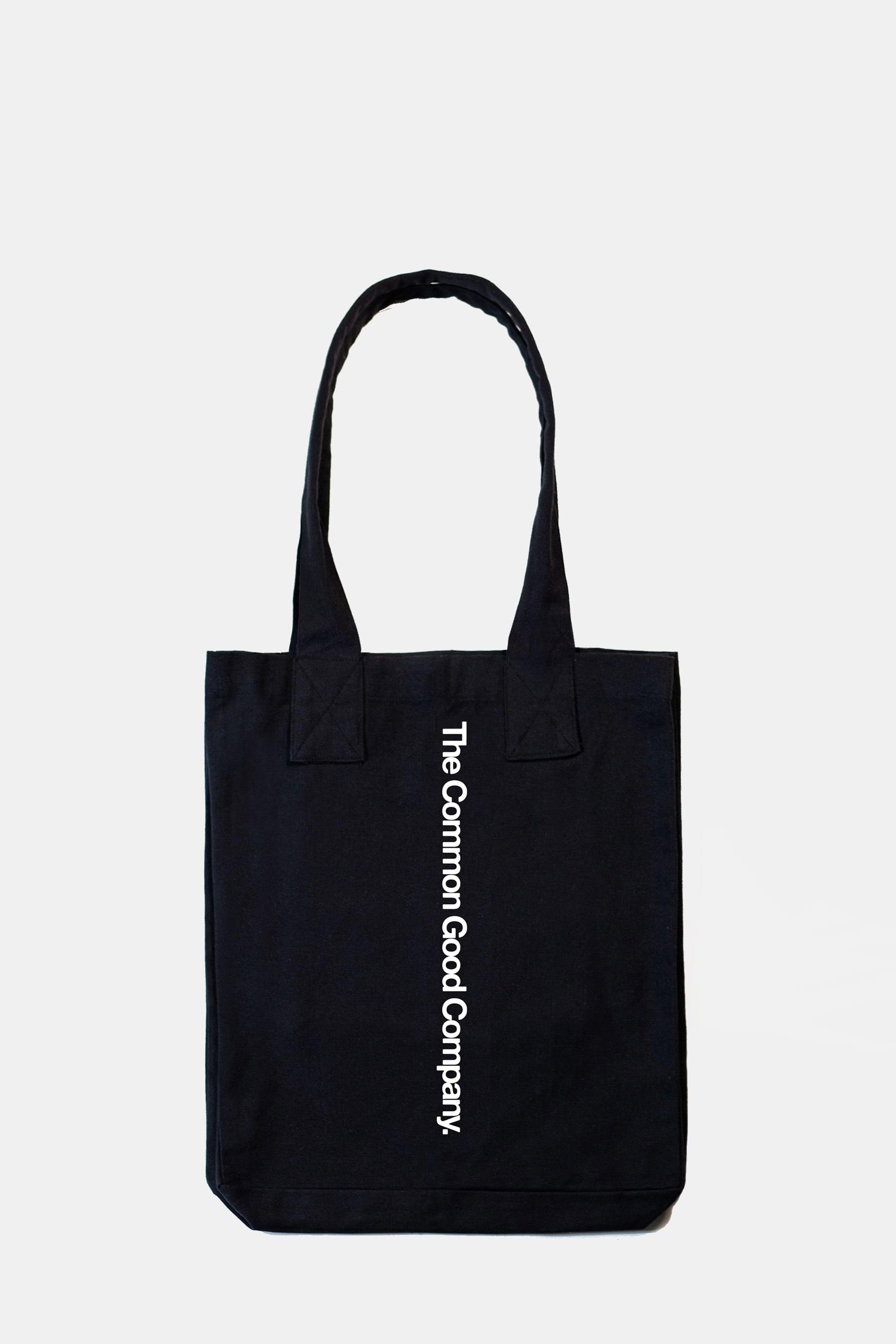 Charcoal 100% Recycled Cotton Everyday Tote - Longform Logo