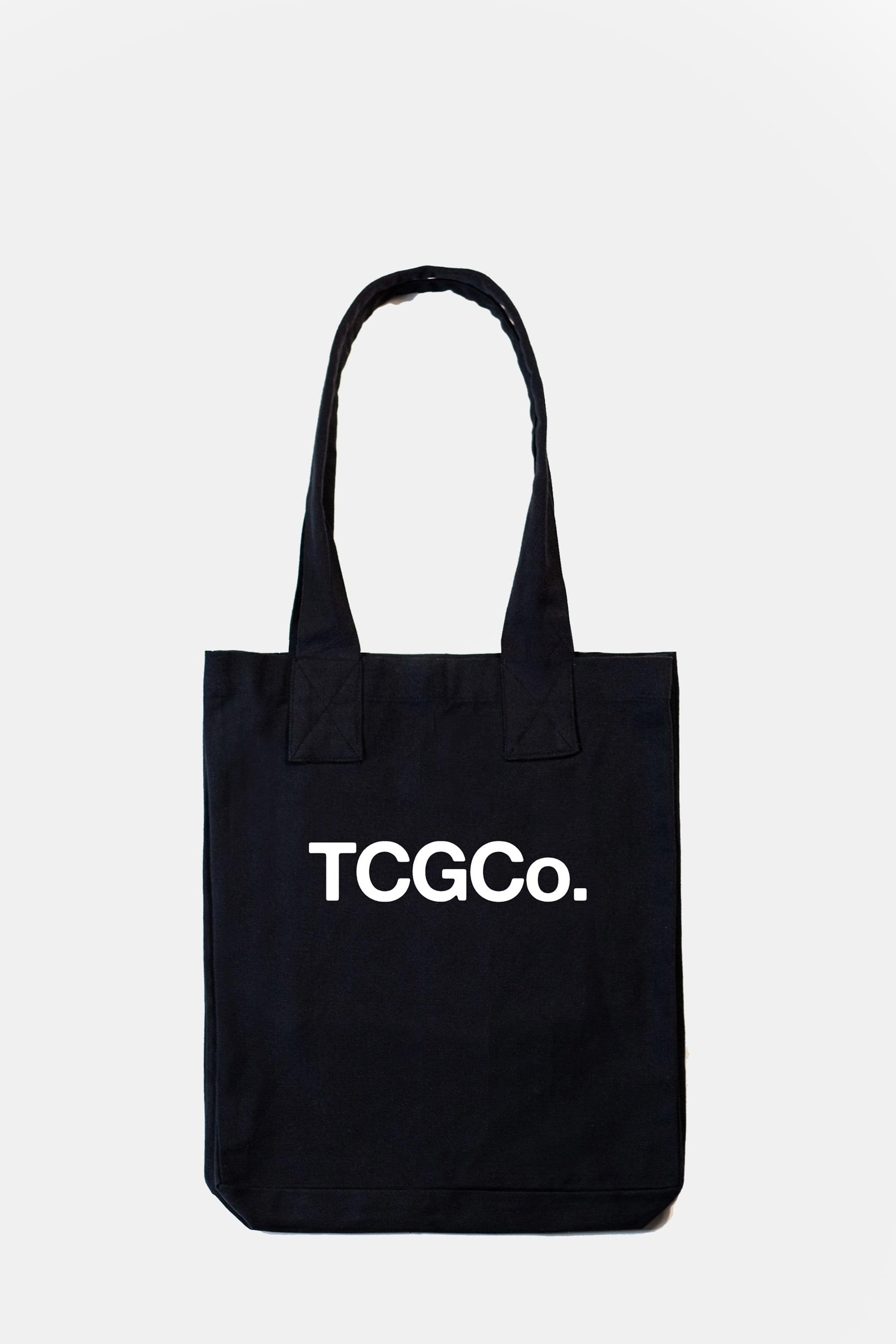 Charcoal 100% Recycled Cotton Everyday Tote - TCGCo Logo