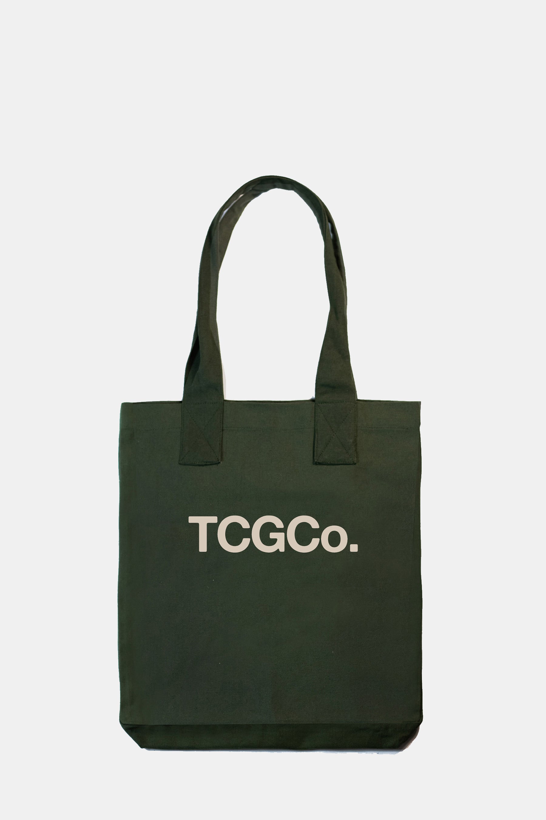 Olive 100% Recycled Cotton Everyday Tote - Tcgco Logo