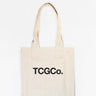 Natural 100% Recycled Cotton Everyday Tote - Tcgco Logo