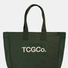 Olive 100% Recycled Cotton Market Tote - Tcgco Logo