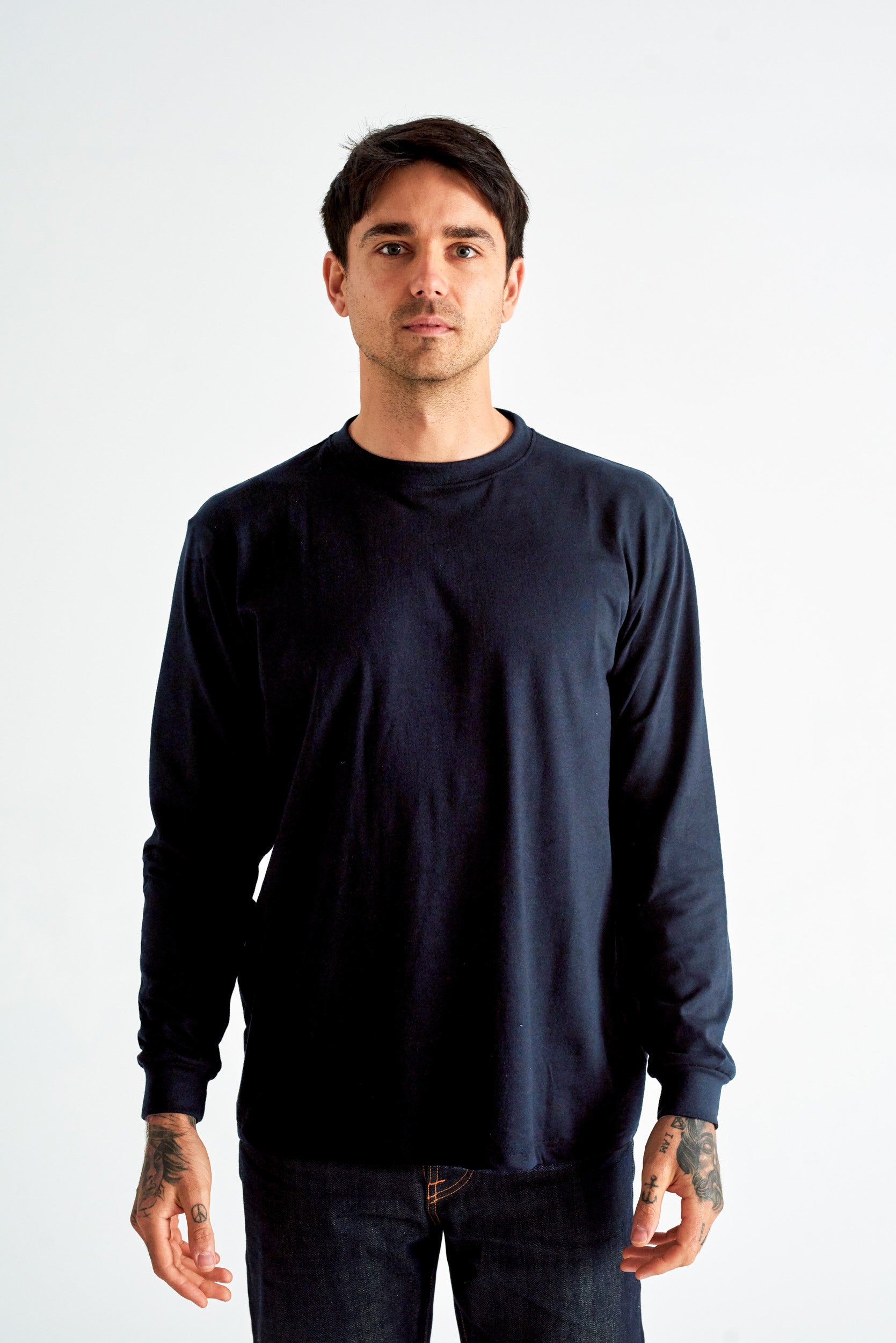 JOE BLOW LONG SLEEVE T-SHIRT - NAVY