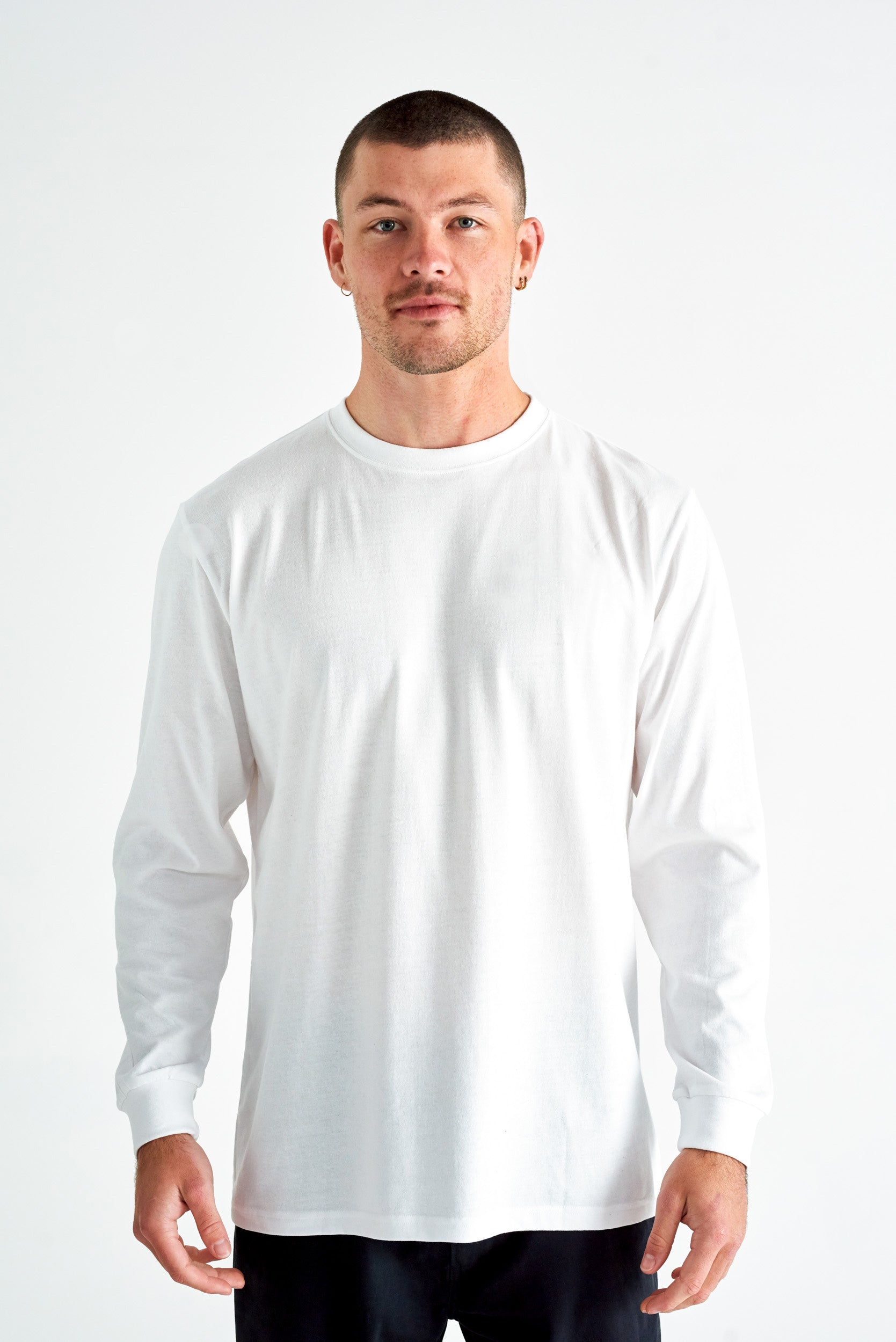 JOE BLOW LONG SLEEVE T-SHIRT - WHITE