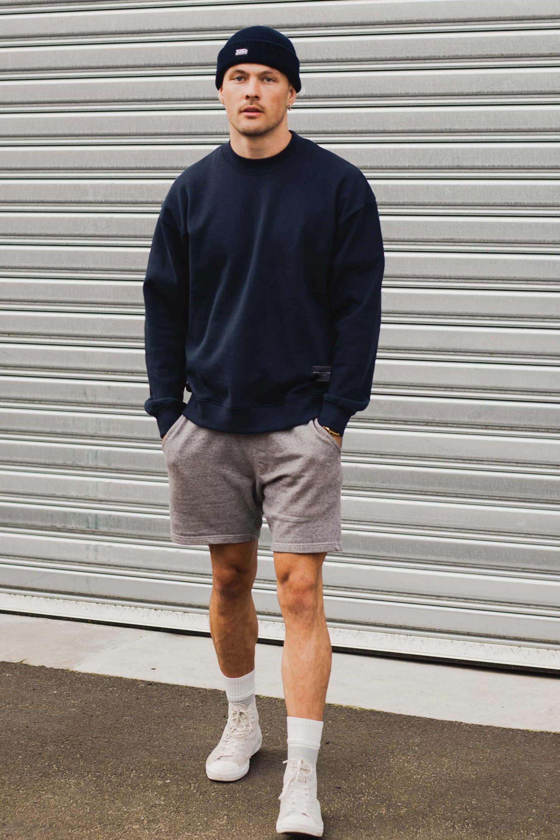 Navy Box Fit Sweater 