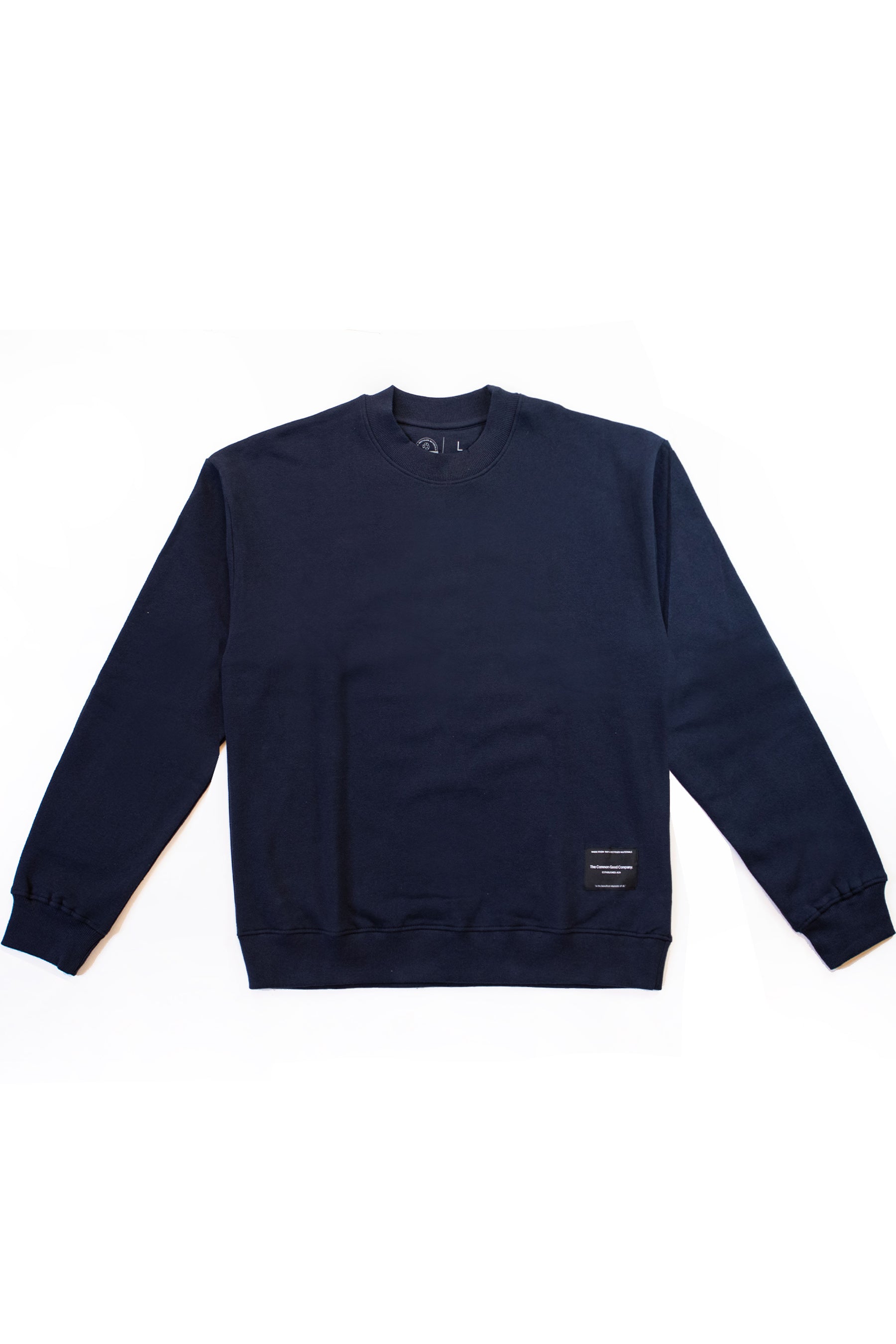  Plain Dane Navy Box Fit Sweater - Patch Adams Fleece