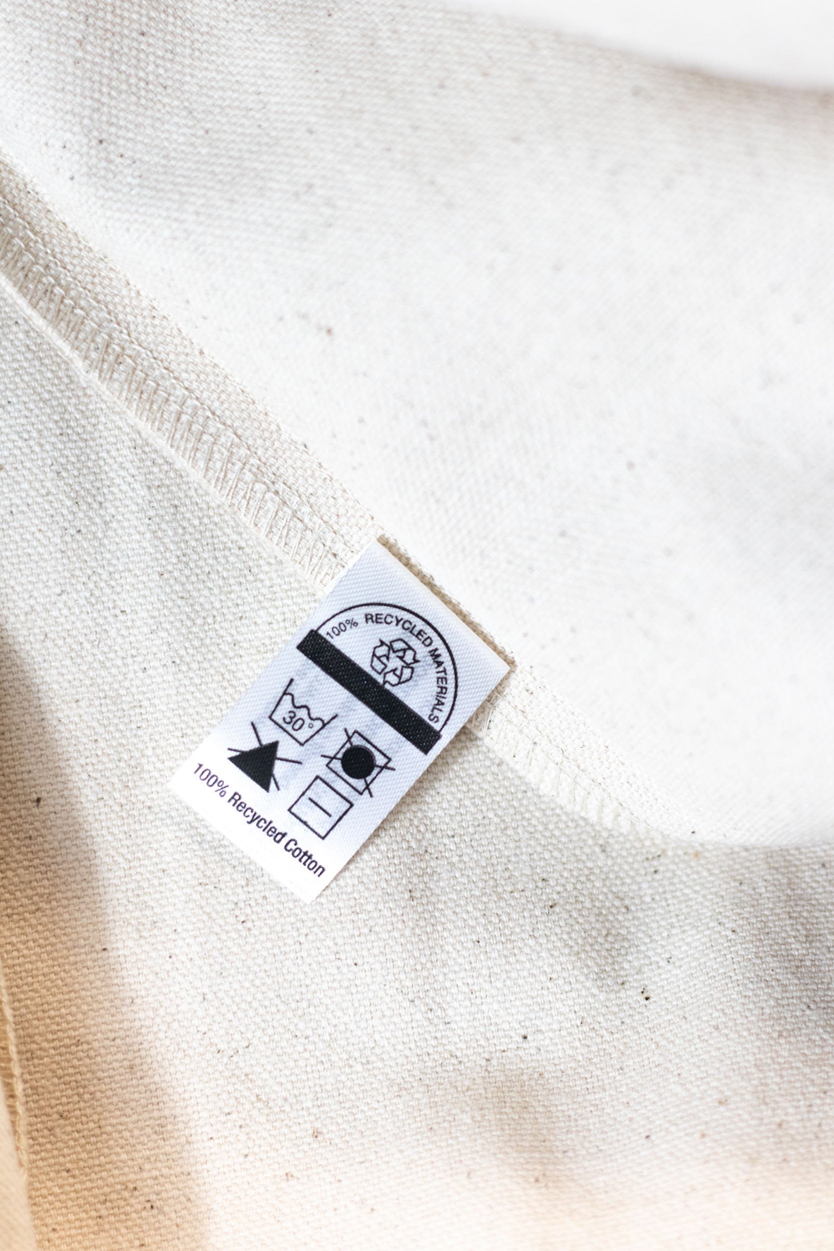 Natural 100% Recycled Cotton Market Tote cgco Logo
